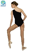 BODY DANZA IN LYCRA MONOSPALLA NERO DONNA
